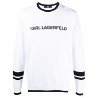 Karl Lagerfeld Moletom com estampa de logo - Branco