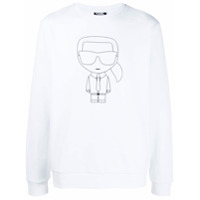 Karl Lagerfeld Moletom com estampa Karl - Branco