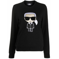 Karl Lagerfeld Moletom decote careca K/Ikonik - Preto