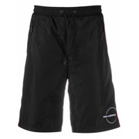 Karl Lagerfeld Short com logo e ajuste no cós - Preto