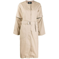 Karl Lagerfeld Trench coat com abotoamento frontal - Neutro