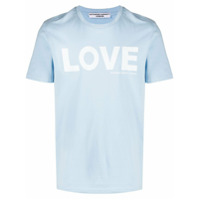 Katharine Hamnett London Camiseta de algodão orgânico com estampa de slogan - Azul
