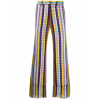 Kenneth Ize gingham print trousers - Amarelo