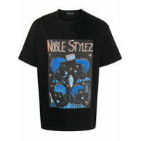 Kenneth Ize Noble Stylez-print cotton T-shirt - Preto