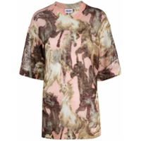 Kenzo Blusa de tricô com estampa de cavalo - Rosa