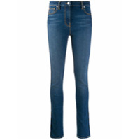 Kenzo Calça jeans skinny com bordados laterais - Azul