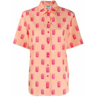Kenzo Camisa com bordado geométrico - Neutro