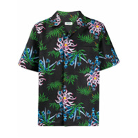 Kenzo Camisa com estampa de lírios do mar - Preto