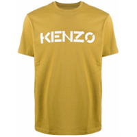 Kenzo Camiseta com estampa de logo - Amarelo