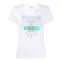 Kenzo Camiseta com estampa de tigre - Branco