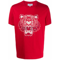 Kenzo Camiseta com estampa de tigre - Vermelho