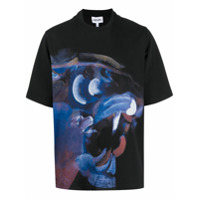 Kenzo Camiseta de algodão com estampa abstrata - Preto