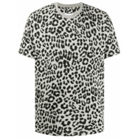 Kenzo Camiseta de algodão com estampa de leopardo - Cinza