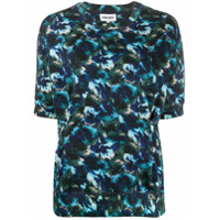 Kenzo Camiseta de algodão com padronagem - Azul