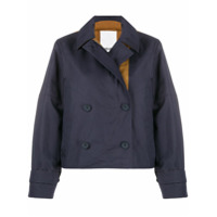 Kenzo Casaco cropped com abotoamento duplo - Azul