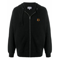 Kenzo cotton zip hoodie with tiger emblem - Preto