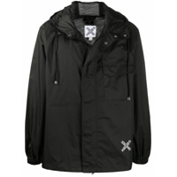 Kenzo Jaqueta corta-vento com estampa de logo - Preto