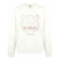 Kenzo logo embroidered cotton sweatshirt - Amarelo