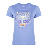 Kenzo Moletom com bordado de logo de tigre - Azul