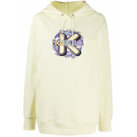 Kenzo Moletom K Waves com bordado e capuz - Amarelo