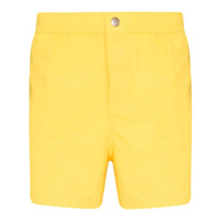 Kenzo Short de natação com estampa de logo - Amarelo