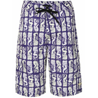 Kenzo Short de natação com estampa de sereia - Roxo