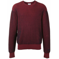 Kenzo Suéter de tricô canelado com efeito degradê - Vermelho