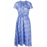 Kenzo Vestido midi com estampa Urchin Waves - Azul