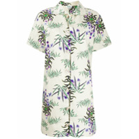 Kenzo Vestido Se Lily com estampa e botões - Neutro