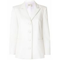 Khaite Blazer slim com abotoamento simples - Branco