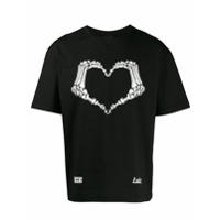 KTZ Camiseta com estampa 'Skeleton Heart' - Preto