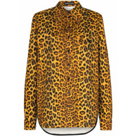 Kwaidan Editions leopard-print denim shirt - Amarelo