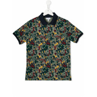 Lacoste Kids Camisa polo com estampa de logo - Verde