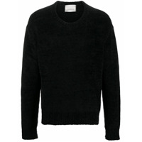 Laneus chunky knit round neck jumper - Preto
