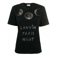 LANVIN Camiseta estampa 'Paris Night' - Preto