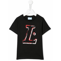 LANVIN Enfant Camiseta com estampa de logo - Preto