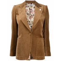 Lardini Blazer com efeito de veludo - Neutro