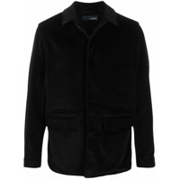 Lardini spread collar single breasted jacket - Preto