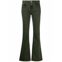 L'Autre Chose Calça jeans flare cintura média - Verde