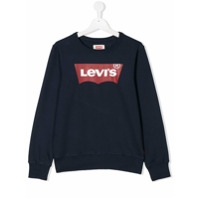 Levi's Kids Moletom com estampa de logo - Azul