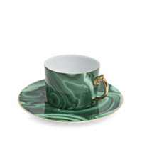 L'Objet Conjunto de xícaras de chá Malachite - Verde