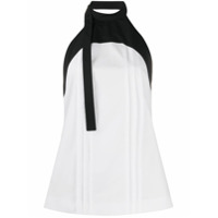 LOEWE Blusa frente única com pregas - Branco