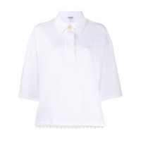 LOEWE Camisa oversized com barra ondulado - Branco