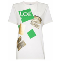 LOEWE Camiseta com estampa de logo gráfico - Branco