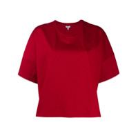 LOEWE Camiseta oversized de algodão com logo bordado - Vermelho