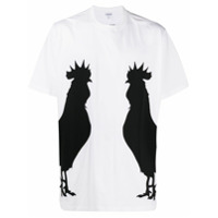LOEWE Camiseta Rooster com mangas curtas - Branco