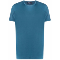 Loro Piana Camiseta slim com mangas curtas - Azul