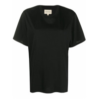 Loulou Camiseta gola redonda de algodão - Preto