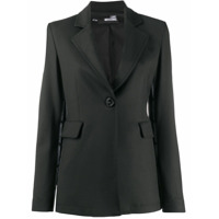 Love Moschino Blazer com lapelas e listra de logo lateral - Preto