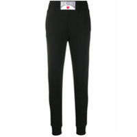 Love Moschino Calça esportiva com patch de logo - Preto